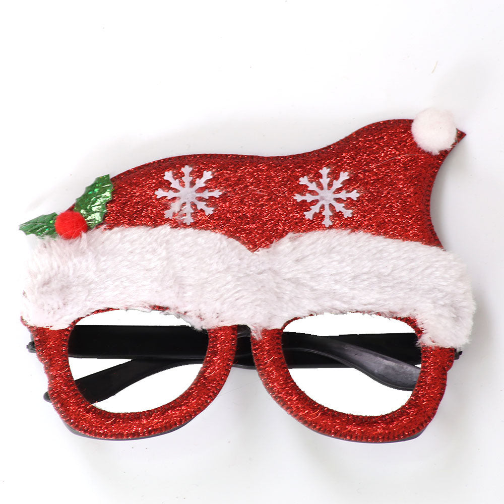 Decoraciones de fiesta de plástico de Navidad al por mayor gafas de sol
